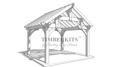 pergola and pavilion custom structure hammer beam